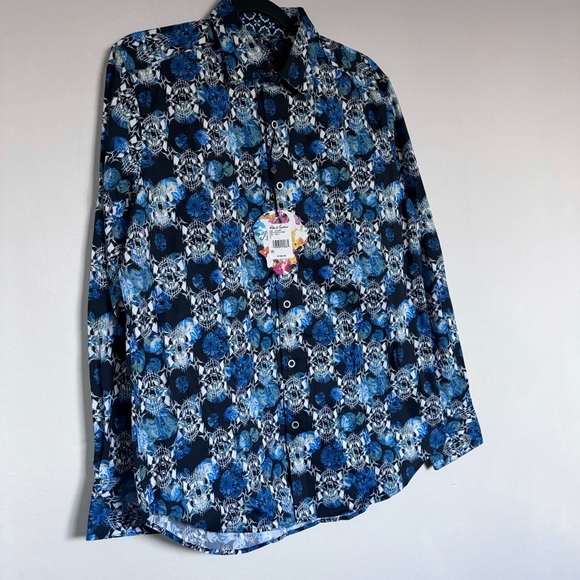 Robert Graham Alloway Equinox Skull Print Button Up Shirt Men’s Small NEW - Picture 2 of 14